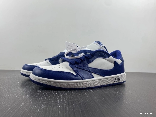 Bmlin Shoes OFF-WHITE TRAVIS CUSTOM JORDAN DM7890-101 X AIR X 1 SCOTT 0727